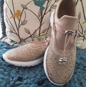 Cupid Rose Gold Walking Shoes w/RSG Stones